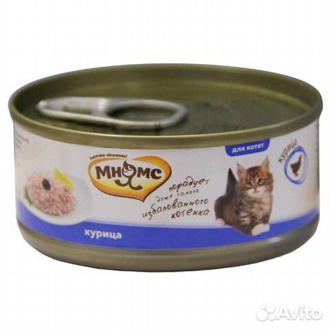 Корм для котят мнямс Курица в нежном желе конс. 70