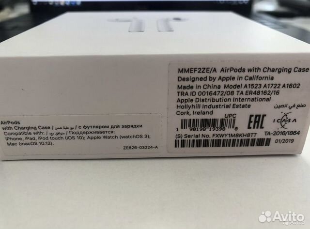 Наушники Apple AirPods