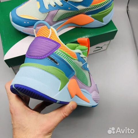 Кроссовки Puma RS-X Core оранжевые зеленые синие Кроссовки Puma RS-X Core оранжевые зеленые синие