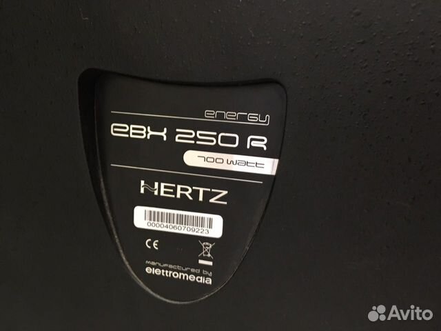 Сабвуфер hertz EBX 250 R