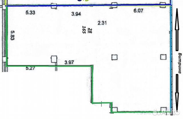Аренда торгового помещения 170 м2, м. Окская и