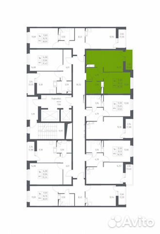 1-к квартира, 36.6 м², 13/17 эт.
