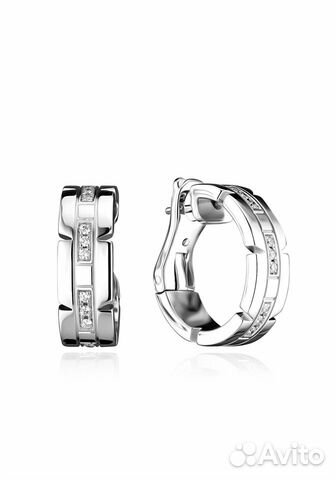 Cartier Tank Francaise Diamond Earrings 