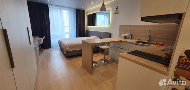 

Квартира-студия, 27 м², 1 кровать