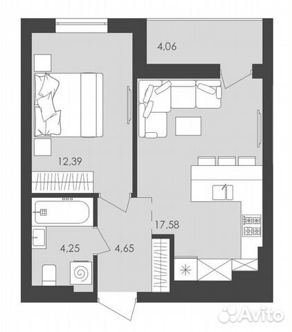 Планировка квартиры 41 кв м фото 19