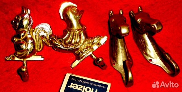 Винтажные вешалки бронза латунь Германия