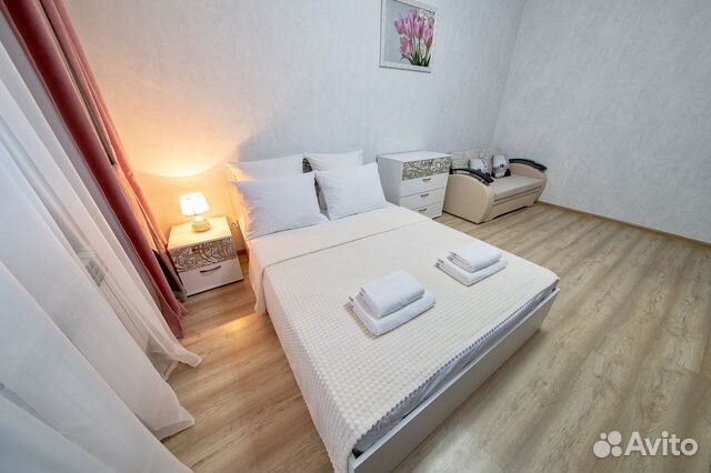 

1-к. квартира, 42 м², 2 кровати