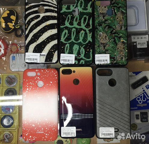 Чехол с блестками Redmi 6