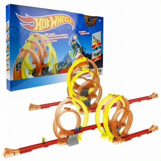 Автотрек Hot Wheels Мотофристайл (2 инерционных мо