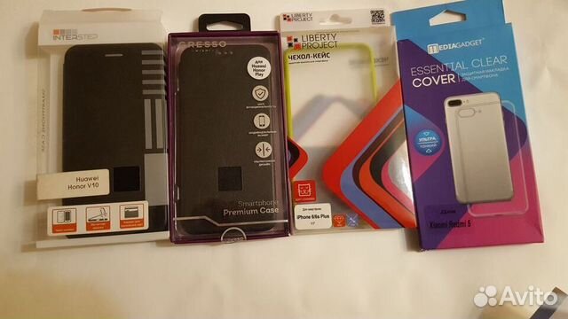 Чехол - книжка и защитные накладки для смартфонов