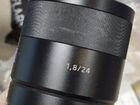 Sony Carl Zeiss Sonnar T*24mm f/1.8 ZA (SEL24F18Z) объявление продам