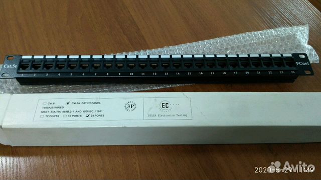 Патч панель 24 delta
