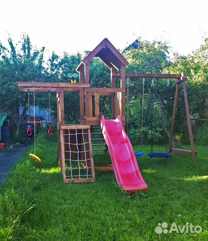 Детская деревянная площадка