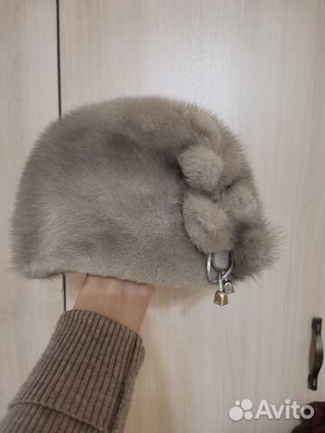 Шапка норковая женская