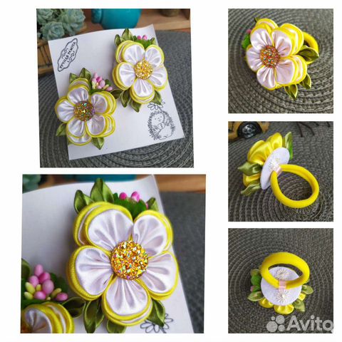 Резинки для волос (канзаши)