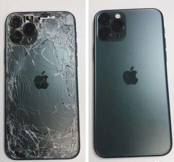 Лазерная замена заднего стекла на iPhone