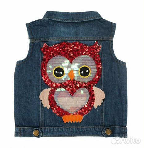 Джинсовая жилетка для девочки 100