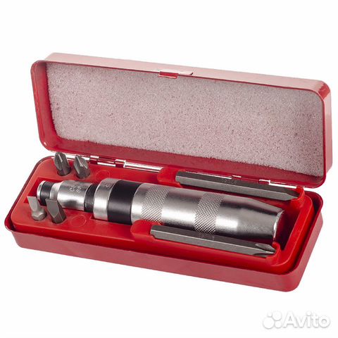 Отвертка ударная ударно поворотная с набором бит