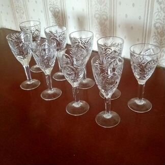 Рюмки хрустальные стопки Набор 6 шт