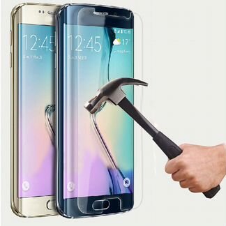 Стекло Защитное samsung S6 Edge (0.3мм-9H) 2.5D