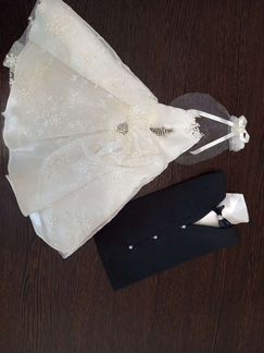 Свадебные наряды на бутылки шампанского