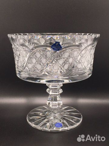 Ваза для фруктов хрусталь