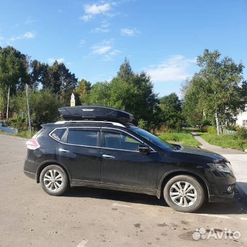 Автобокс Broomer черный глянец на Nissan X-Trail