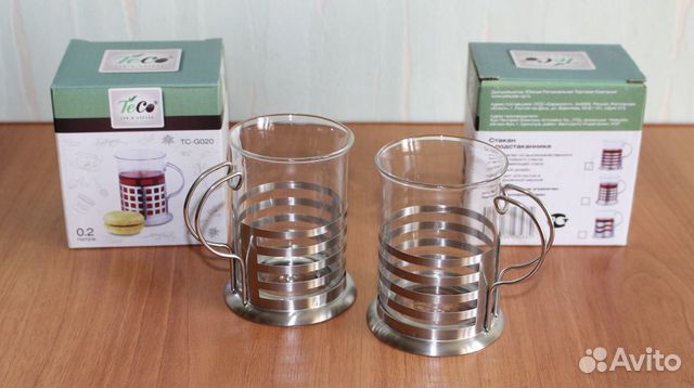 Стакан в подстаканнике (2 шт)