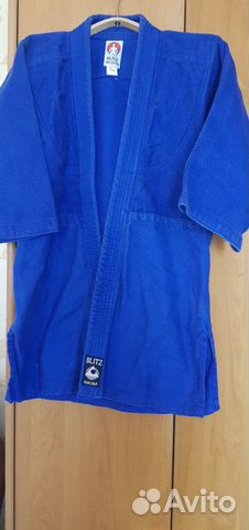 Куртка Кимоно Blitz для дзюдо плотная, рост 140 см