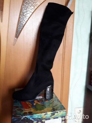 Сапоги ботфорты новые