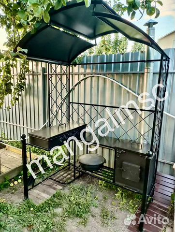 Мангал с крышей