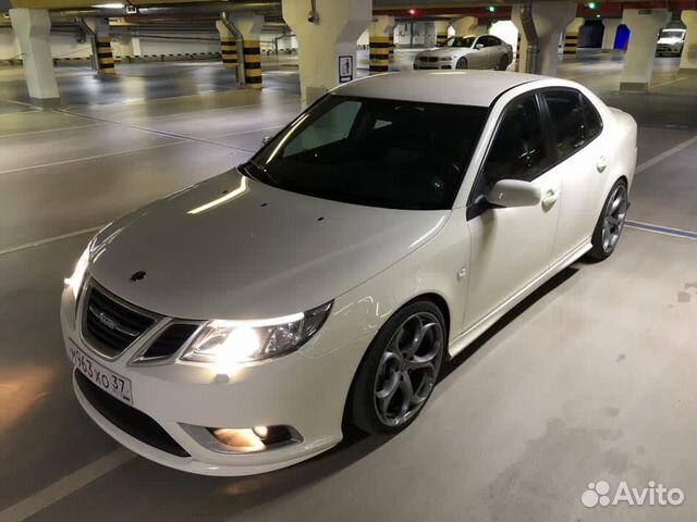 Сплиттер юбка бампера Saab 9-3