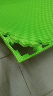 Мягкий пол татами 12 мм зеленый будо-мат Китай