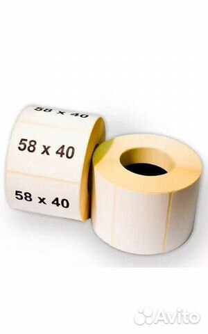 Термоэтикетки 58*40*500