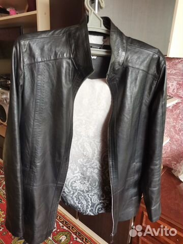 Новая мужская кожаная куртка 48 50 размер