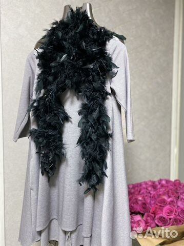 Боа из перьев индейки (клеенные)