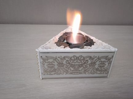 Биокамин настольный, свеча, отличный подарок