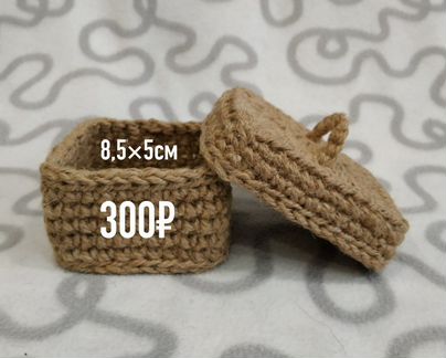 Шкатулка из джута