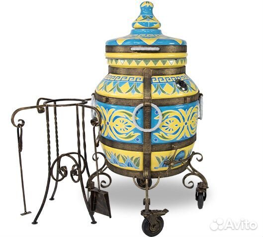 Тандыр Голубая Лилия, большой толстостенный тандыр