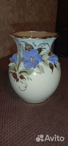 Ваза кисловодский фарфор, авторская, ручная работа