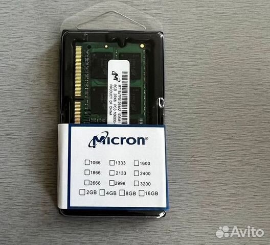 Оперативная память Micron DDR3 4 GB для ноутбука