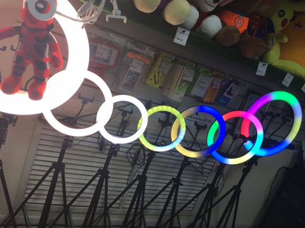 Кольцевая лампа 26 - 54см / штатив 2.1м