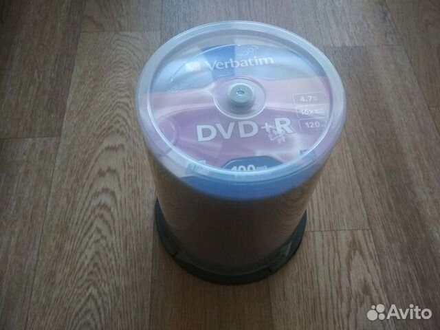 DVD+R-диски Verbatim в cake box и по-отдельности