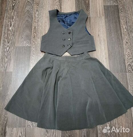 Школьная форма серая