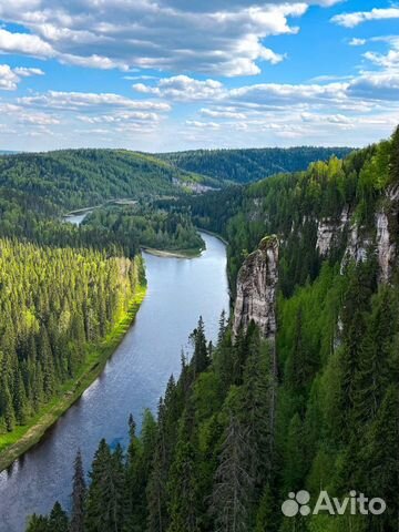 Усьвинские столбы на машине