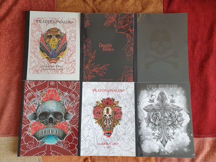 Альбомы (скетч-буки) с эскизами татуировок