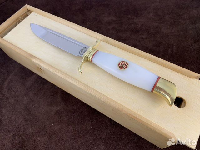 Легенда финка нквд белый акрил 95Х18