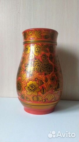 Ваза хохлома
