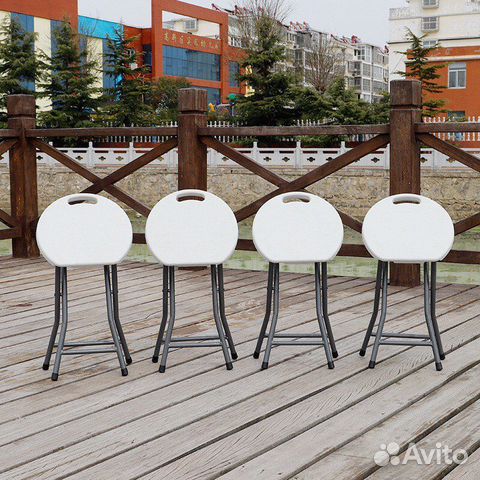 Табурет складной, усиленный с ручкой