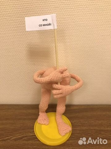 Вязаные игрушки ручной работы, рукопоп